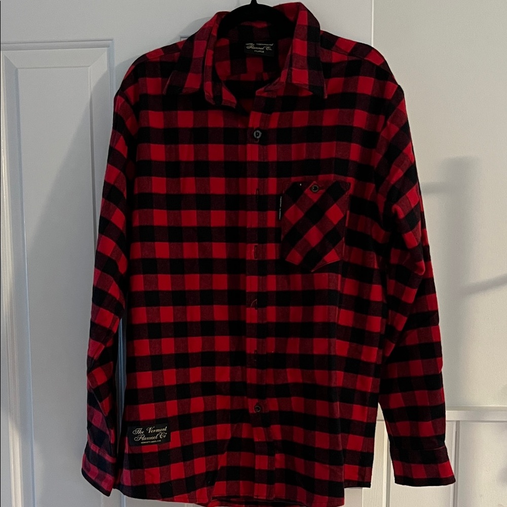 Classic Red and Black flannel Men's Shirt